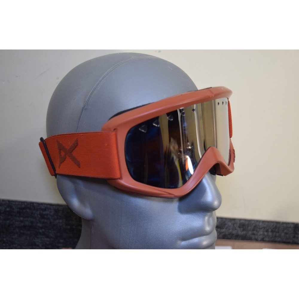 Vintage Anon Goggles Mirror / Amber Lens Red Frame FLAW